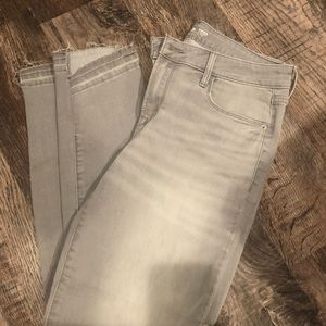 Faded Gray Ankle Jeans